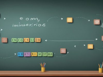 Sala de aula com alunos usando jogos educativos para dificuldades de aprendizagem.