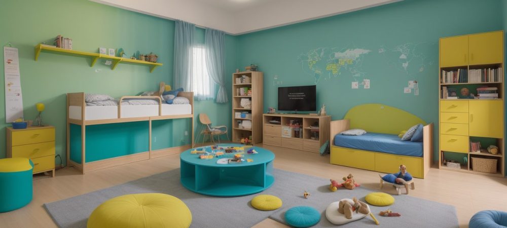 Sala de aula moderna com educadores aplicando estratégias para dificuldades de aprendizagem