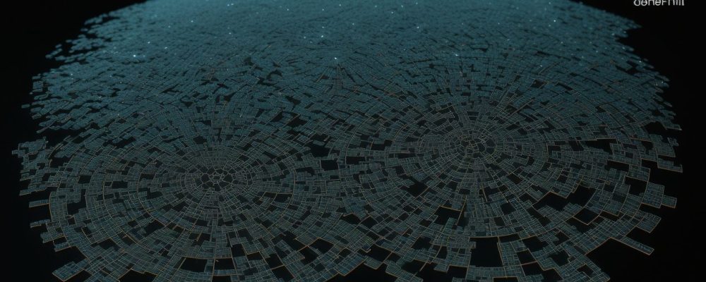 Representação visual de estratégias de marketing digital, com elementos como funil de vendas e SEO, impulsionando o sucesso online.