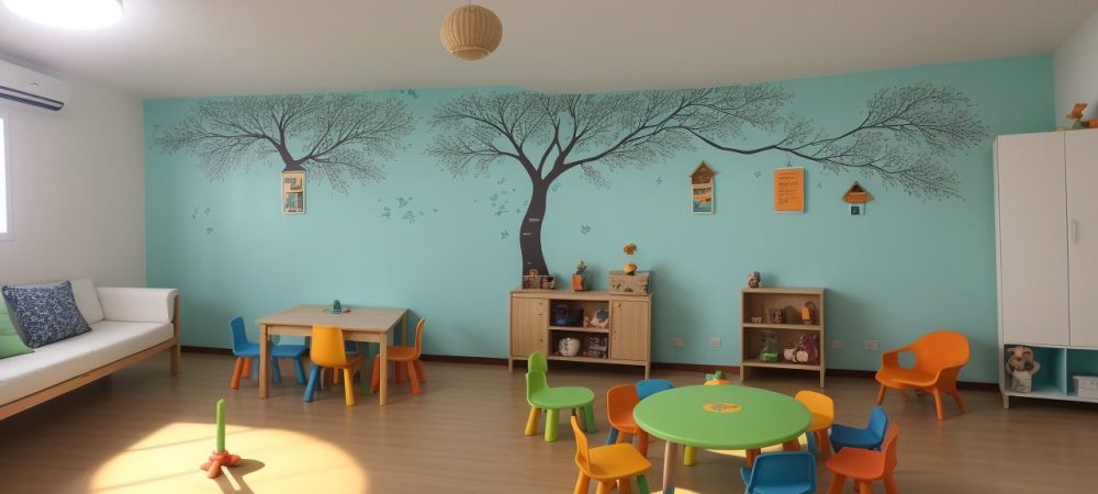 Crianças em sala de aula usando jogos educativos para superar dificuldades de aprendizagem