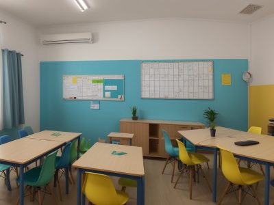 Sala de aula com alunos utilizando estratégias para superar dificuldades de aprendizagem