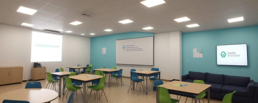 Educador em sala de aula adaptando estratégias para alunos com dificuldades de aprendizagem