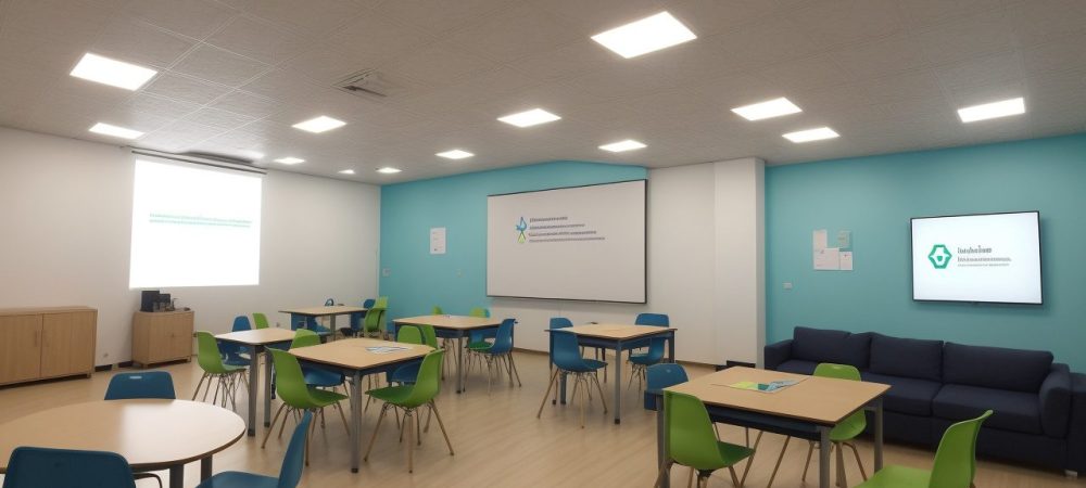 Educador em sala de aula adaptando estratégias para alunos com dificuldades de aprendizagem