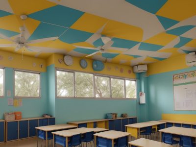 Crianças em sala de aula, aprendendo e aplicando estratégias para lidar com a agressividade infantil, promovendo um ambiente escolar seguro e harmonioso.