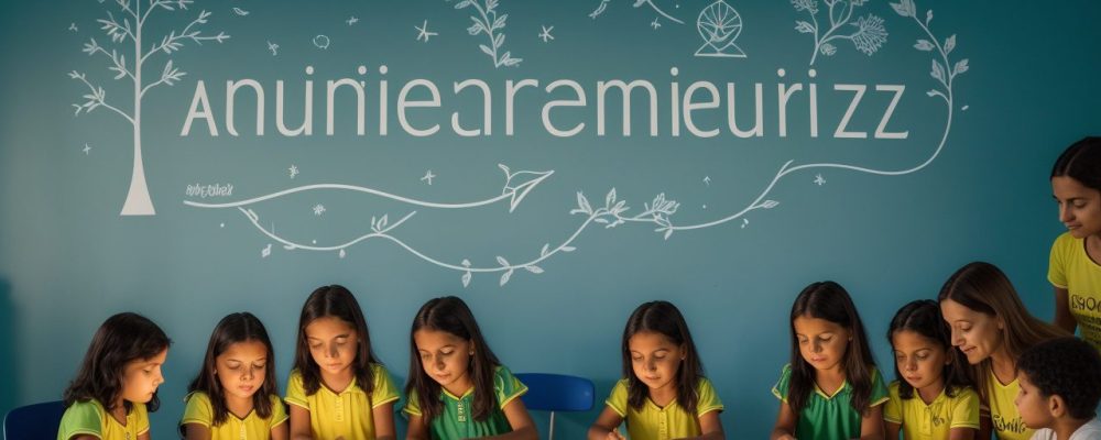 Sala de aula com educadores utilizando estratégias para superar dificuldades de aprendizagem em crianças