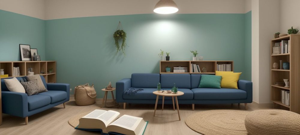 Estudantes focados em curso de português para concursos, utilizando mapas mentais para otimizar o aprendizado e a redação.