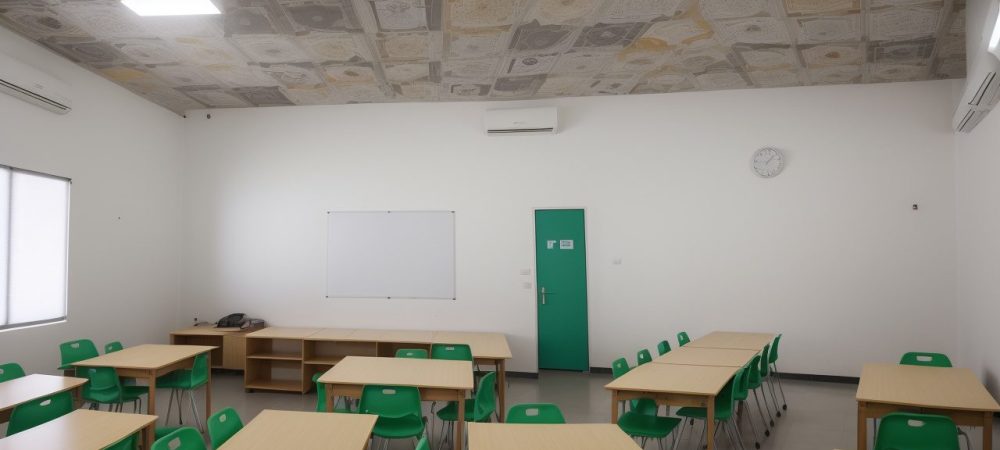 Crianças e adolescentes em sala de aula participando de debate sobre ética e cidadania na escola.