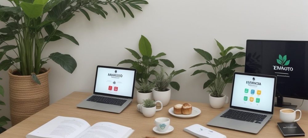 Ilustração mostrando profissionais interagindo em um ambiente de trabalho harmonioso, simbolizando a importância da etiqueta empresarial e boas maneiras.