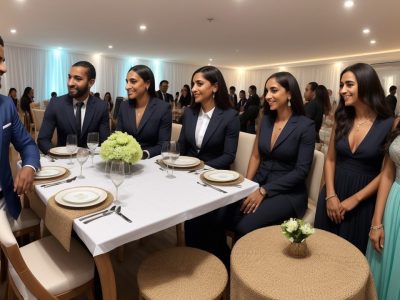 Imagem representando a aplicação da etiqueta em diversas situações sociais e profissionais, com foco em como se comportar