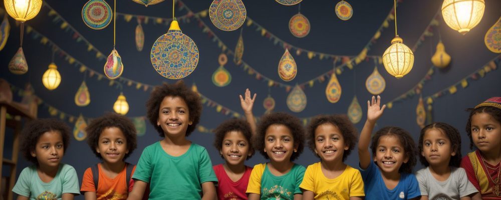 Alunos e professor em sala de aula, aprendendo sobre etnoeducação, com foco em curso online de Educação Indígena