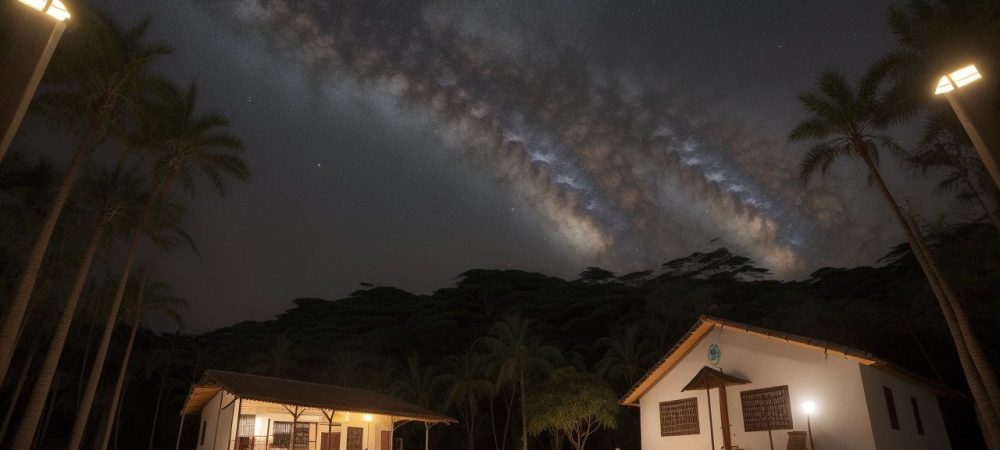 Ilustração mostrando a evolução da educação, com educadores e alunos interagindo em sala de aula, utilizando métodos históricos e contemporâneos.