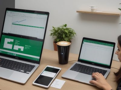 Servidor público utilizando Excel 2019 para análise de dados e criação de gráficos dinâmicos