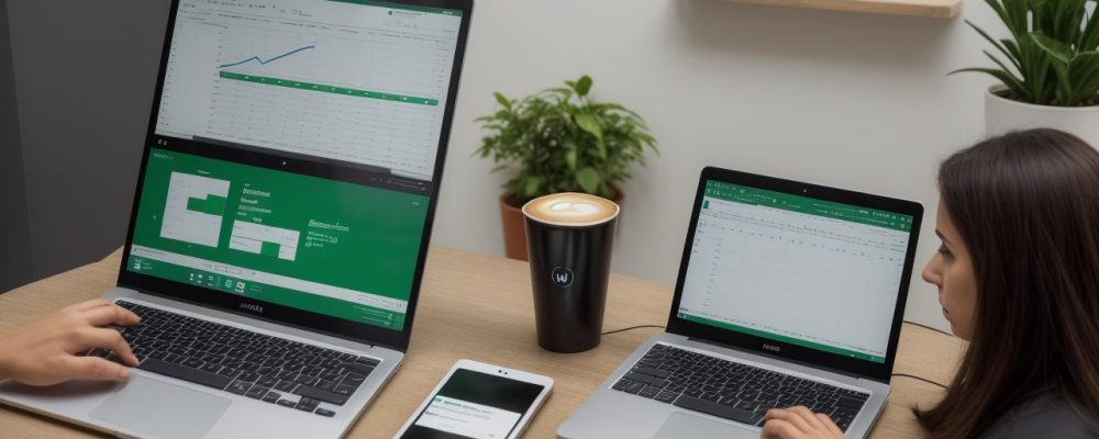 Servidor público utilizando Excel 2019 para análise de dados e criação de gráficos dinâmicos