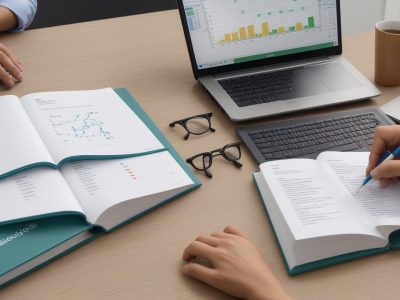 Funcionários da administração pública utilizando Excel 2019 para gestão de dados e relatórios.