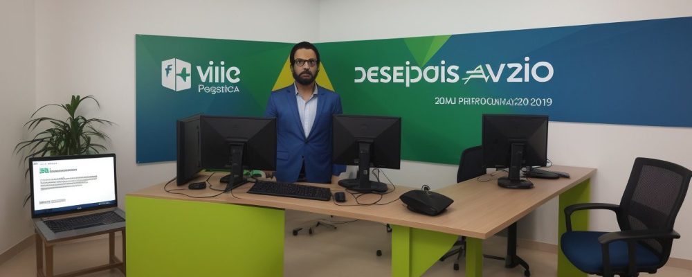 Servidor público utilizando Excel 2019 para análise de dados e gráficos interativos