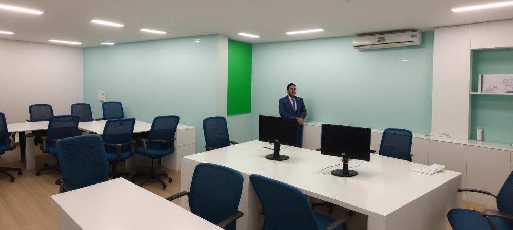 Equipe de atendimento ao cliente em treinamento, focada na excelência e satisfação do cliente, com ferramentas de suporte e comunicação