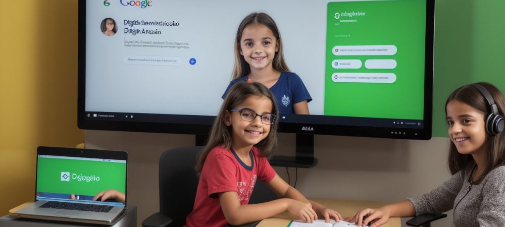 Professor utilizando ferramentas digitais em aula online com alunos engajados em atividades interativas para otimizar o aprendizado