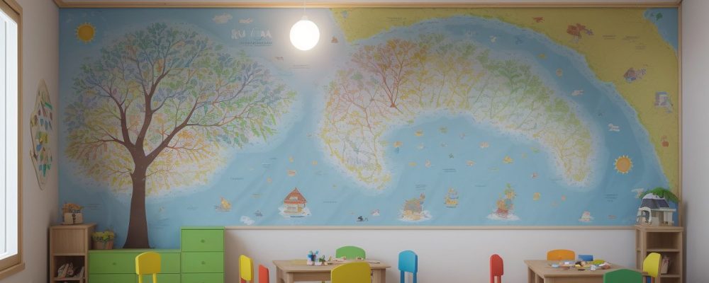 Crianças em sala de aula, envolvidas em atividades práticas de filosofia e educação, aprendendo sobre ética e valores.