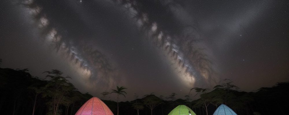 Alunos engajados em experimentos práticos de física no ensino médio, utilizando tecnologias interativas e projetos criativos em sala de aula.
