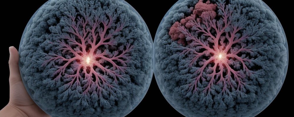 Representação visual da fisiopatologia, mostrando o sistema cardiovascular em ação e o impacto das doenças no corpo humano.
