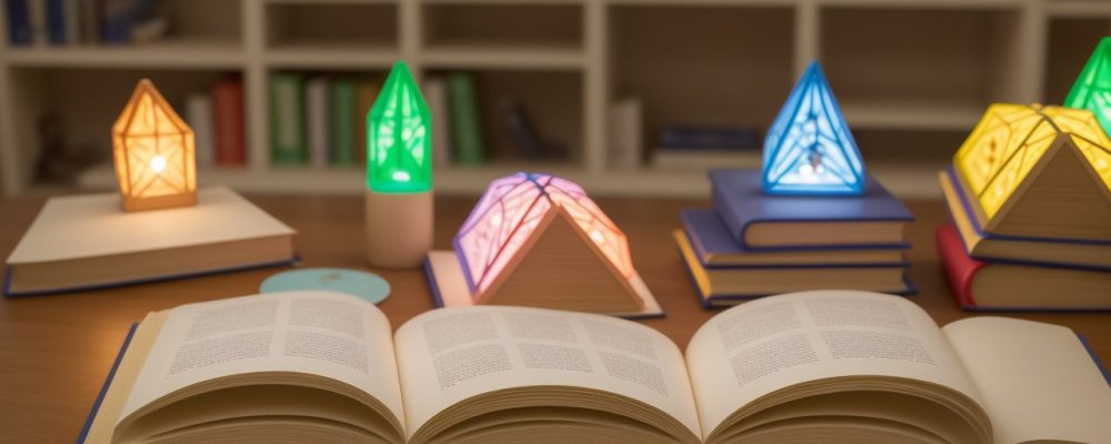 Professor ensinando e incentivando a leitura em sala de aula, utilizando recursos interativos e livros, focando na importância da leitura para o desenvolvimento infantil.