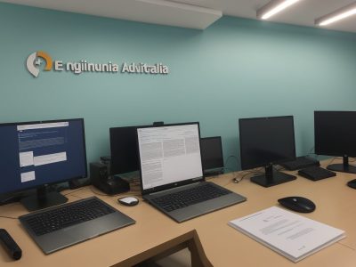 Auxiliar administrativo organizando documentos e colaborando em reuniões com a equipe