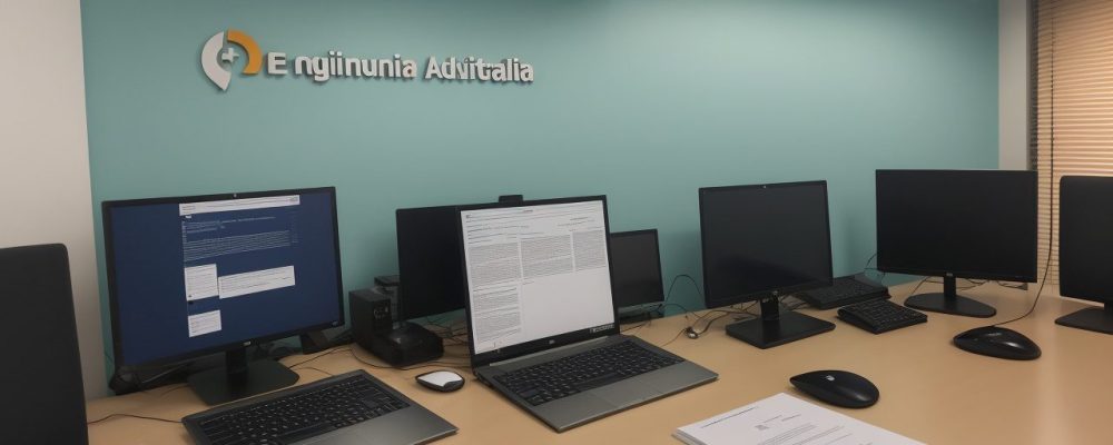 Auxiliar administrativo organizando documentos e colaborando em reuniões com a equipe