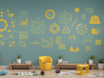 Gráfico mostrando a análise econômica da educação, com foco em financiamento e custo-benefício, em um ambiente educacional moderno e inclusivo.