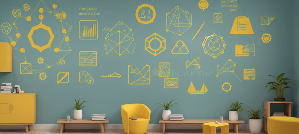 Gráfico mostrando a análise econômica da educação, com foco em financiamento e custo-benefício, em um ambiente educacional moderno e inclusivo.