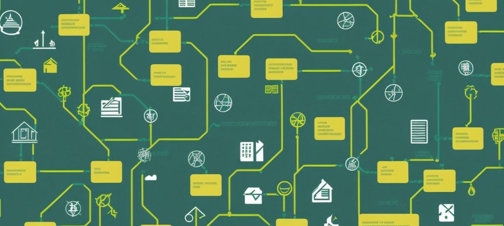 Imagem ilustrativa sobre fundamentos econômicos da educação, com foco em eficiência e financiamento educacional, mostrando gráficos e pessoas em ambiente de estudo e trabalho.