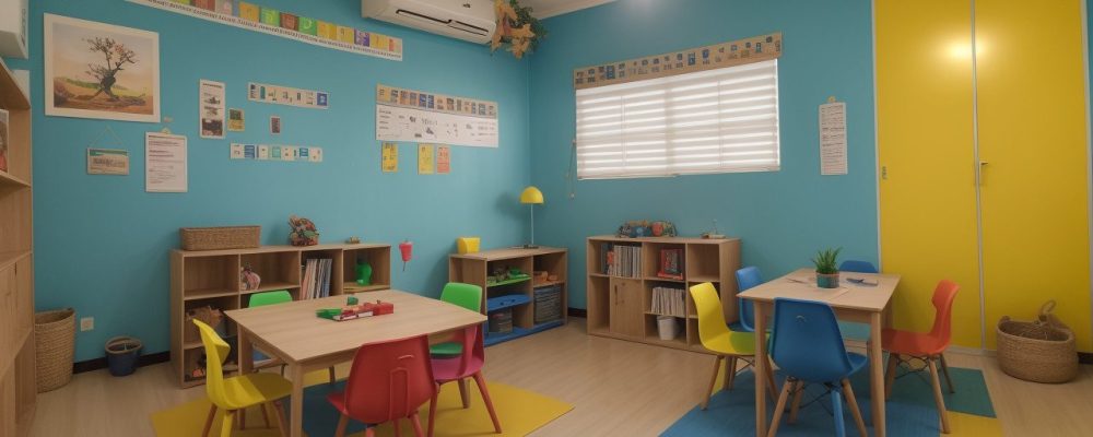 Crianças em sala de aula interativa utilizando elementos de gamificação para melhorar o aprendizado e engajamento na educação