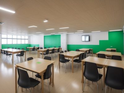 Ilustração de elementos da gamificação aplicados em sala de aula, com alunos engajados e motivados.