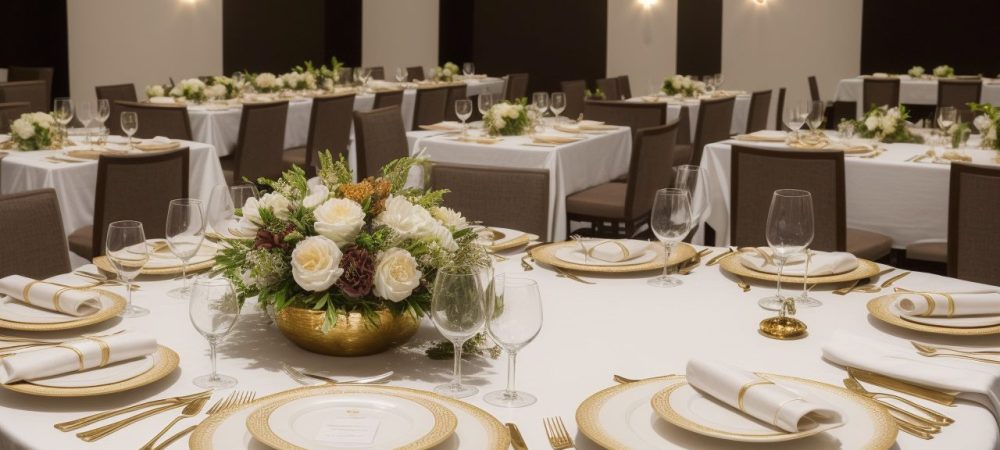 Garçom profissional atendendo clientes em um restaurante, aplicando técnicas de atendimento e servindo mesa com excelência.