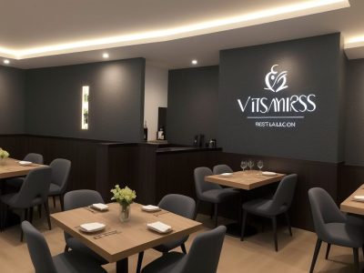 Um garçom sorrindo atendendo clientes em um restaurante, demonstrando técnicas de atendimento e serviço de mesa.