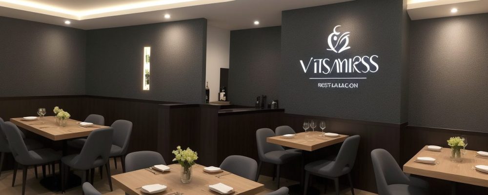 Um garçom sorrindo atendendo clientes em um restaurante, demonstrando técnicas de atendimento e serviço de mesa.