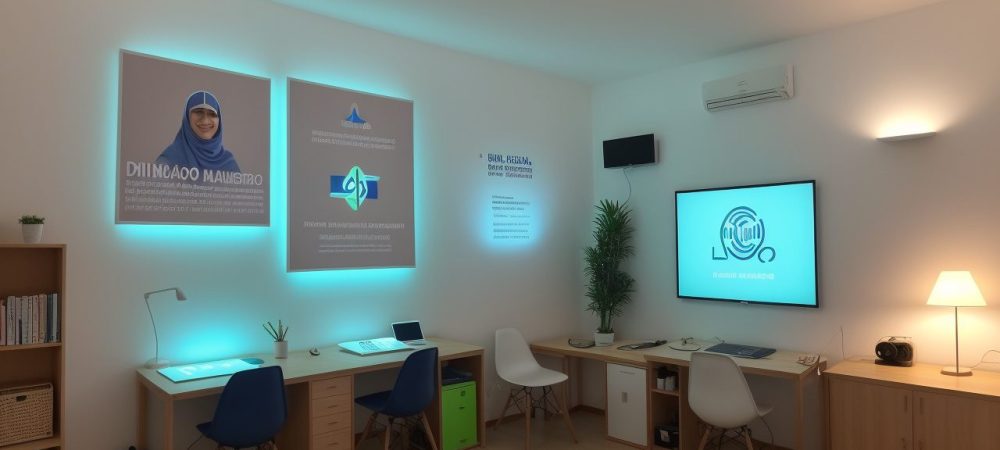 Professora explicando gêneros digitais em sala de aula, utilizando tecnologias digitais e BNCC como referência