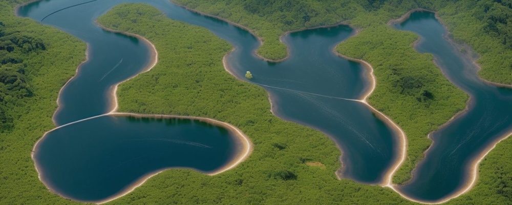 Ilustração de um globo terrestre com elementos de sustentabilidade ambiental, mostrando a relação entre geografia, meio ambiente e desenvolvimento sustentável.