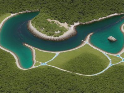 Servidores públicos analisando dados ambientais e implementando estratégias de desenvolvimento sustentável e combate às mudanças climáticas.