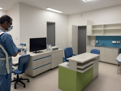 Imagem ilustrando o curso de gerenciamento de equipamentos hospitalares, com foco na manutenção, calibração e segurança dos equipamentos médico-hospitalares em ambiente hospitalar.