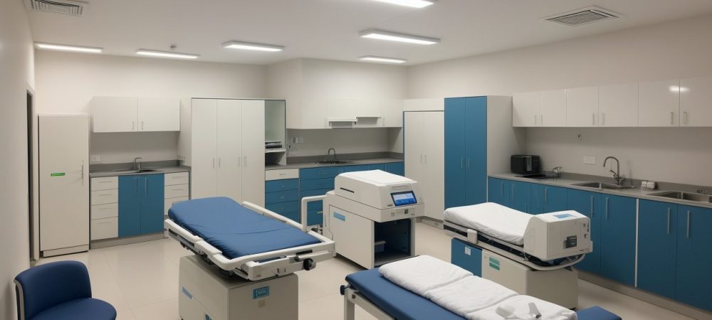 Imagem mostrando o gerenciamento de equipamentos hospitalares, com foco em manutenção e segurança para o setor público.