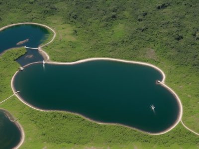 Imagem ilustrativa sobre gestão ambiental mostrando um profissional analisando dados sobre desenvolvimento sustentável e legislação ambiental.