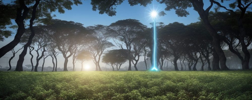 Profissionais discutindo práticas sustentáveis e gestão ambiental em um ambiente colaborativo