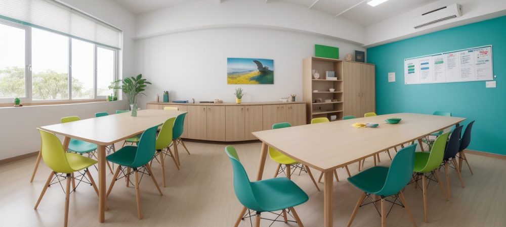 Imagem mostrando a gestão escolar, com foco em liderança, planejamento escolar e recursos, inspirando eficiência e colaboração.