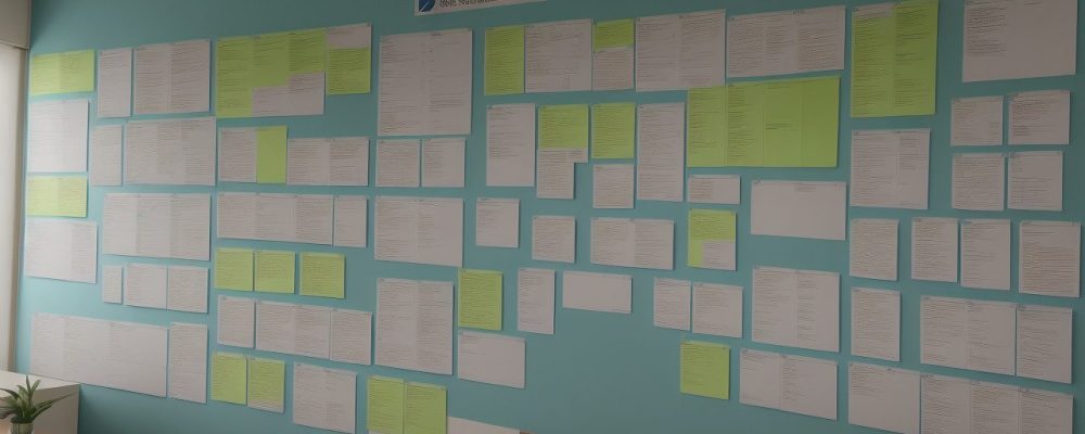 Servidores públicos analisando dados em um ambiente de trabalho moderno, representando a gestão estratégica para otimizar a administração pública.