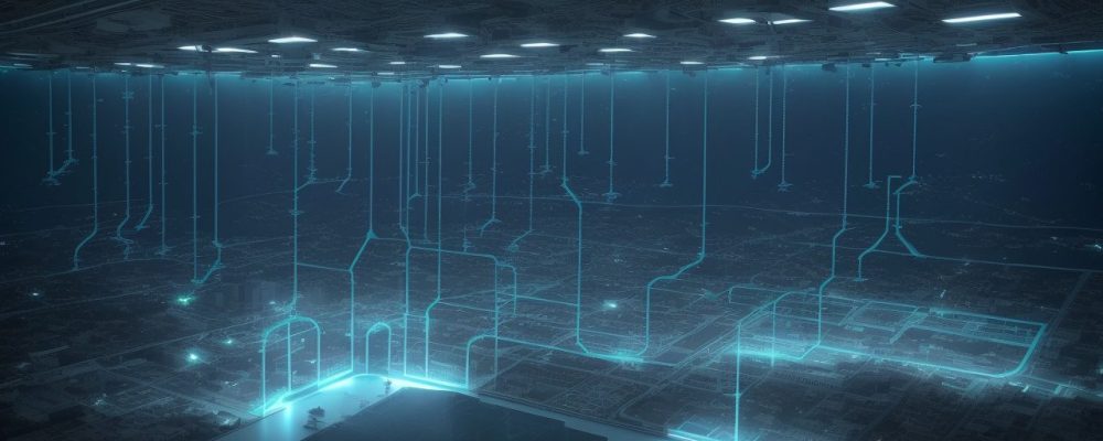 Representação visual de gestão hospitalar com gráficos, leitos e profissionais de saúde em ambiente moderno e eficiente. Destaque para otimização e qualidade em saúde.