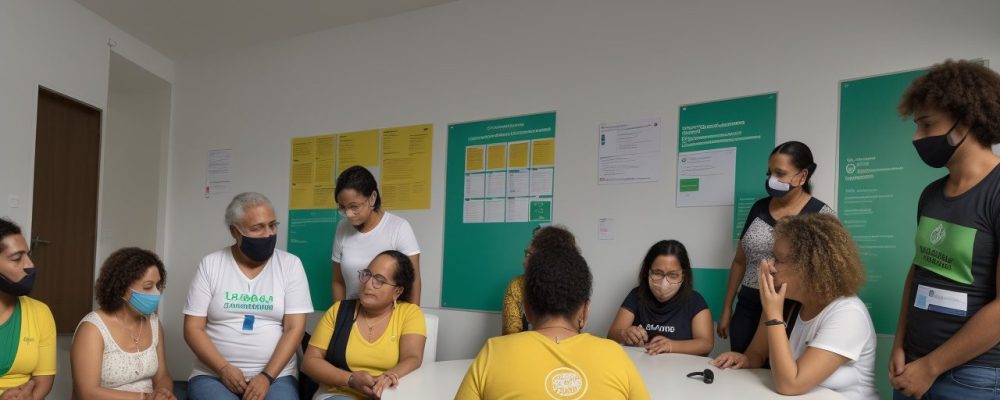 Cidadãos participando ativamente em reunião sobre Gestão Pública Participativa