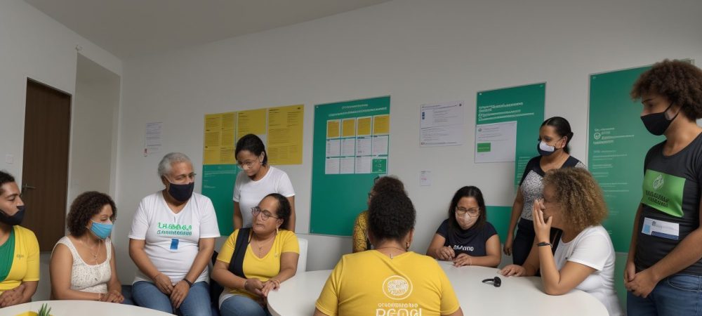 Cidadãos participando ativamente em reunião sobre Gestão Pública Participativa