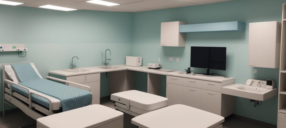 Imagem ilustrando a importância da gestão de equipamentos hospitalares, com equipamentos em um ambiente hospitalar moderno e profissionais engajados.