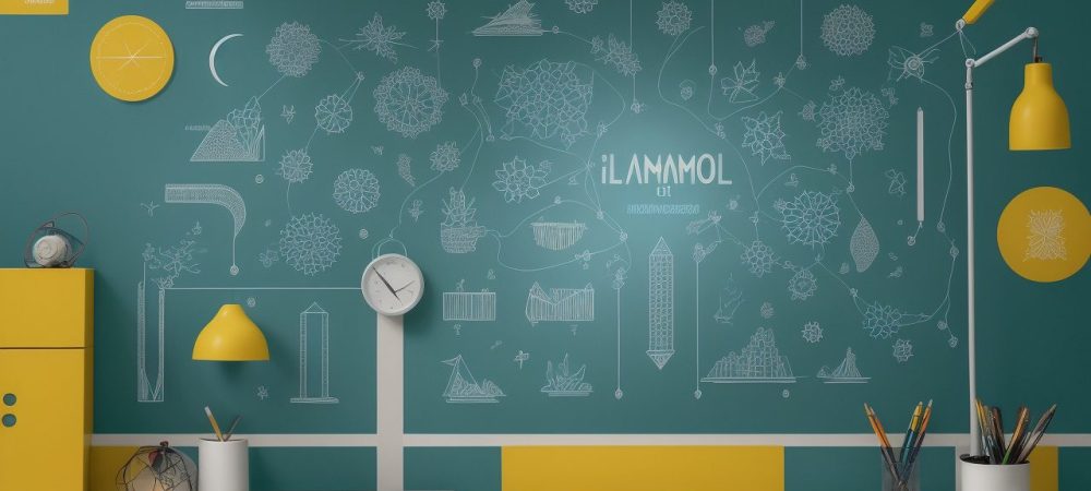 Imagem de um servidor público estudando elaboração de projetos em um curso online, com gráficos e planejamento estratégico em destaque.