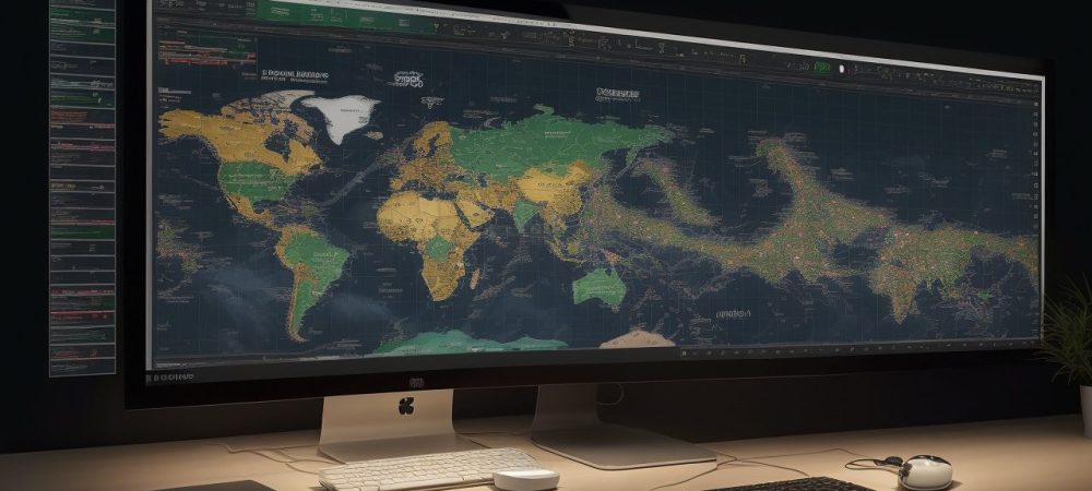 Ilustração de um profissional estudando gestão de projetos, com ferramentas e metodologias, simbolizando o sucesso e o crescimento na carreira